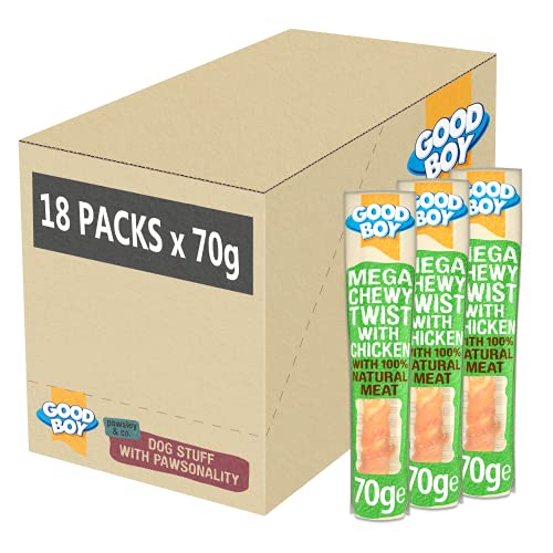 Natural Chicken Breast Mega Chewy Dog Treats - Case of 18