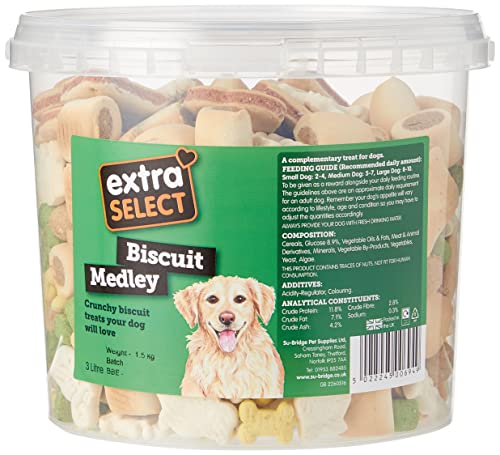 Extra Select Medley Dog Treat Biscuits (3ltr Bucket)
