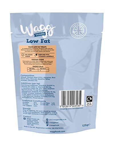 Wagg Chicken Dog Treats, Low Fat, 7-Pack