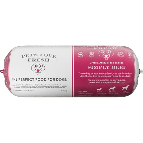 Simply Beef Dog Food (5 x 600g chub rolls)