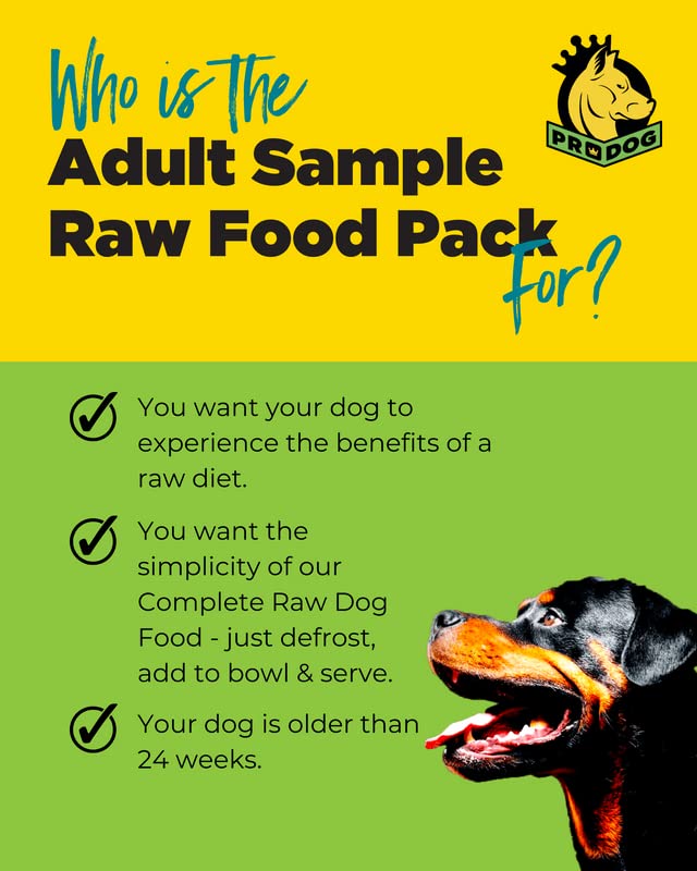 ProDog Raw Food Sample Packs | Gourmet, Human-Grade!