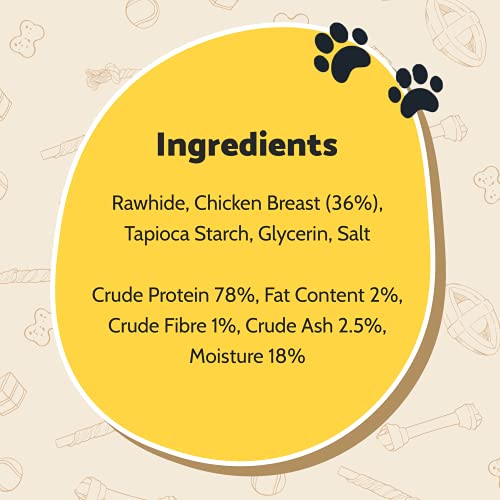 Natural Chicken Breast Mega Chewy Dog Treats - Case of 18
