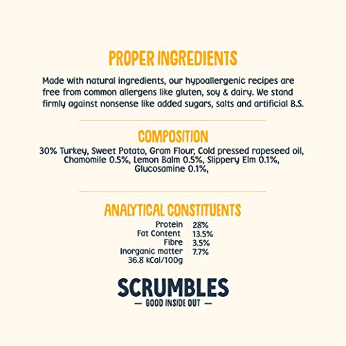 Scrumptious Calming Turkey Dog Treats, 100% Natural, 100g