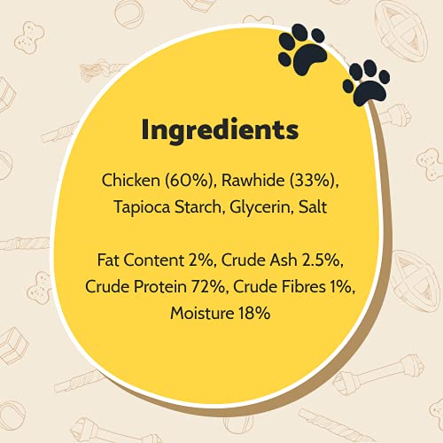 Chicken Chewy Twisters for Dogs - 90g, 5-Pack
