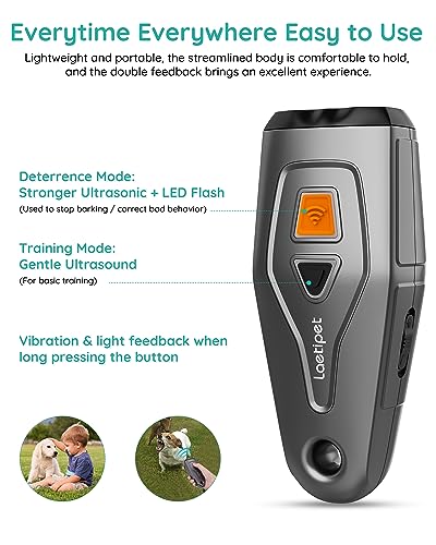 Anti Barking Dog Training Device with LED Flashlight