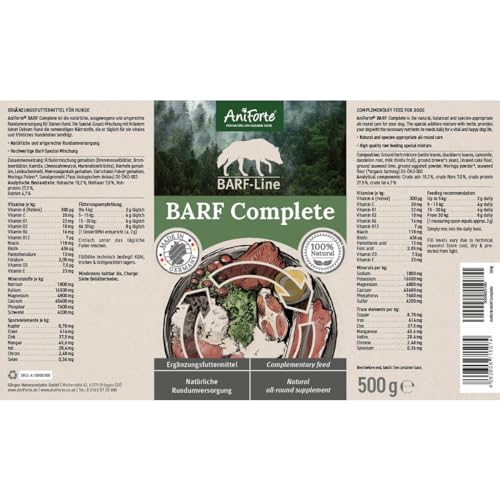 AniForte BARF Complete 500g - Natural Dog Supplement