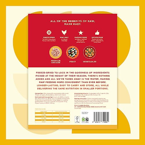 Hypoallergenic Freeze-Dried Raw Dog Food with Chicken (750g)