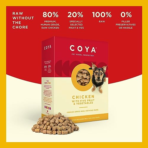 Hypoallergenic Freeze-Dried Raw Dog Food with Chicken (750g)