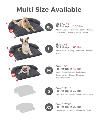 PAWZ Road XL Fluffy Dog Couch Bed