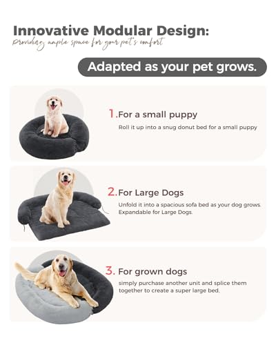 PAWZ Road XL Fluffy Dog Couch Bed