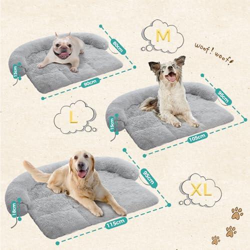PAWZ Road XL Fluffy Dog Couch Bed