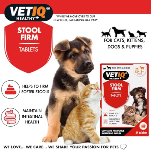 VETIQ Stool Firm Tablets for Dogs and Cats
