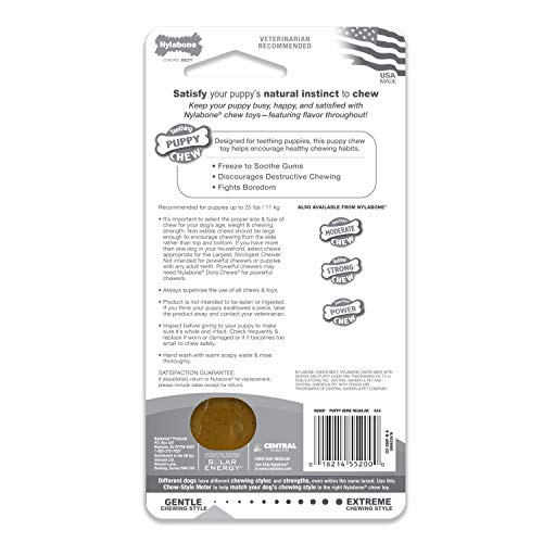 Nylabone Puppy Teething Toy, Chicken Flavour, Small