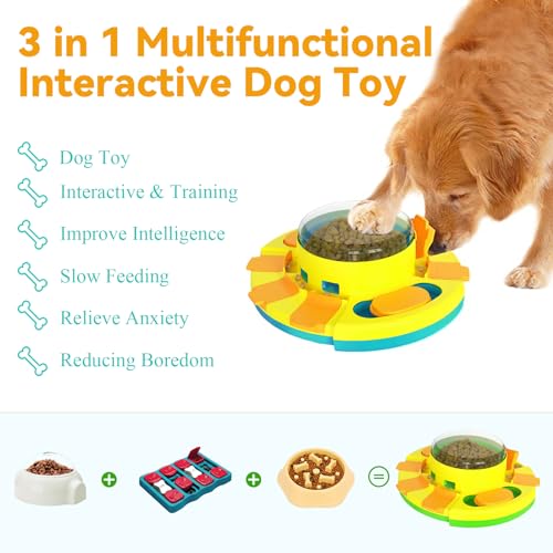 Interactive Dog Puzzle Feeder for Large & Small Dogs