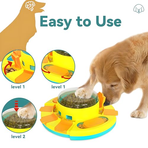 Interactive Dog Puzzle Feeder for Large & Small Dogs