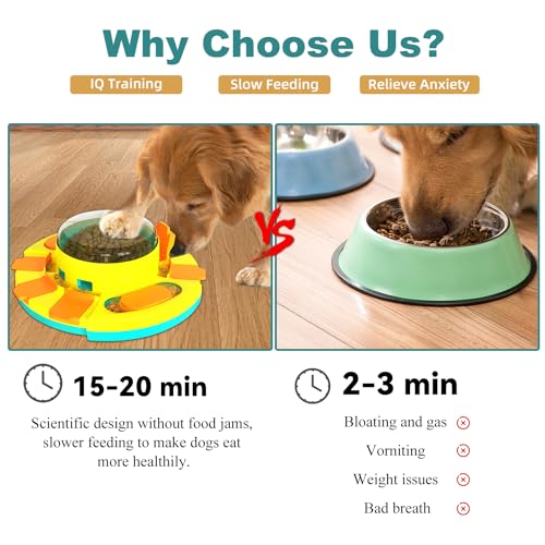 Interactive Dog Puzzle Feeder for Large & Small Dogs