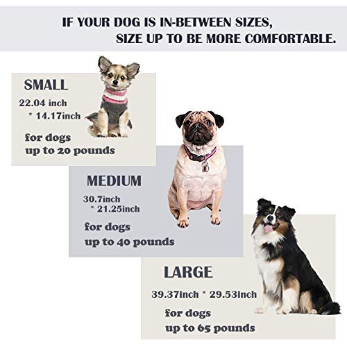 Plush Pet Blanket - Soft Fluffy Mat for Dogs & Cats (Grey, S:22x14 inch)
