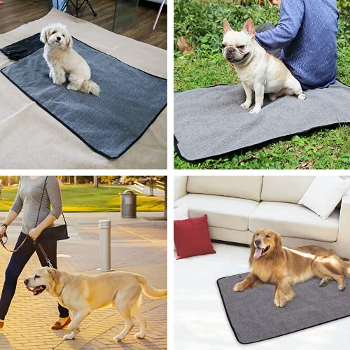 Portable Dog Mat with Reversible Design and Storage Bag