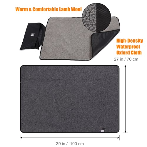 Portable Dog Mat with Reversible Design and Storage Bag
