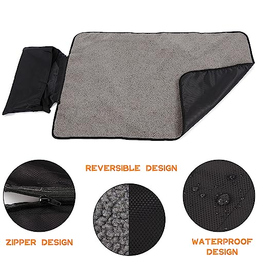 Portable Dog Mat with Reversible Design and Storage Bag