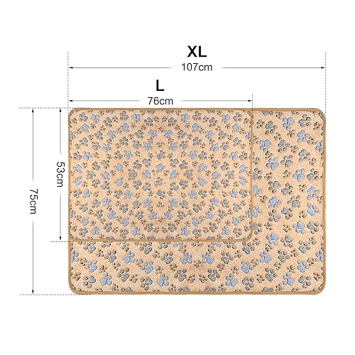 Paw Star Print Dog Blanket, XL