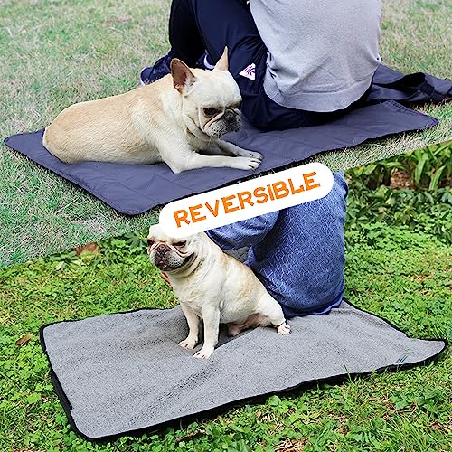 Portable Dog Mat with Reversible Design and Storage Bag
