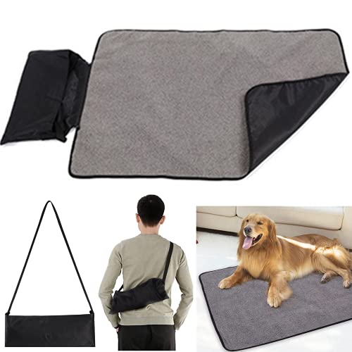 Portable Dog Mat with Reversible Design and Storage Bag