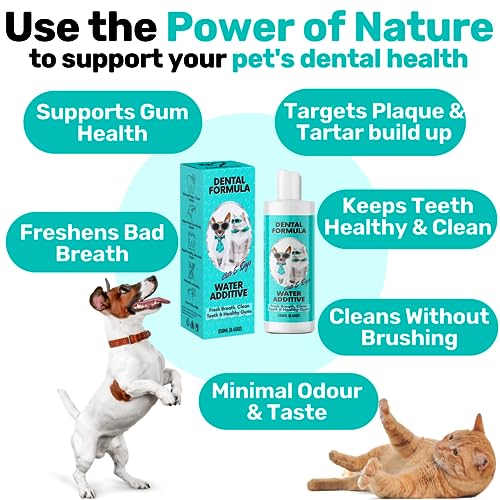 Dental Water Additive for Dogs & Cats - Clean Teeth & Fresh Breath