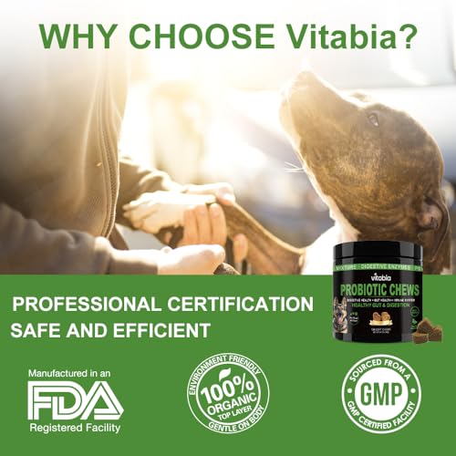 Dog Gut Health: VITABIA Probiotic Supplements (120 Chews)