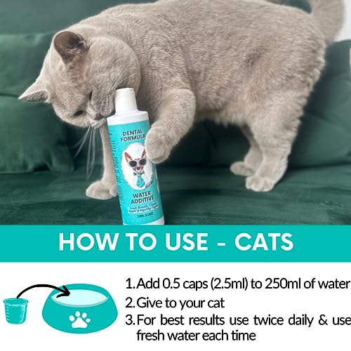 Dental Water Additive for Dogs & Cats - Clean Teeth & Fresh Breath