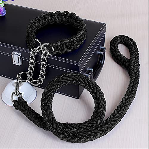 Durable Braided Dog Leash and Collar Set