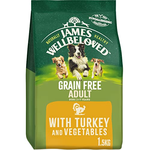 Grain-Free Turkey & Vegetables Dog Food, 1.5kg Bag