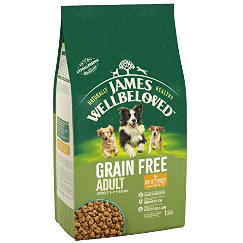 Grain-Free Turkey & Vegetables Dog Food, 1.5kg Bag