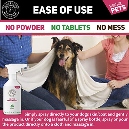 Hemp Aid Anxiety Spray for Dogs | Pure Ingredients