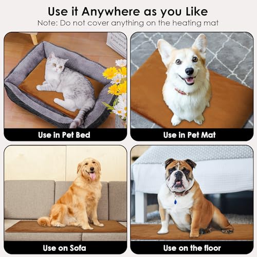 Adjustable Pet Heating Pad with Timer and Temperature