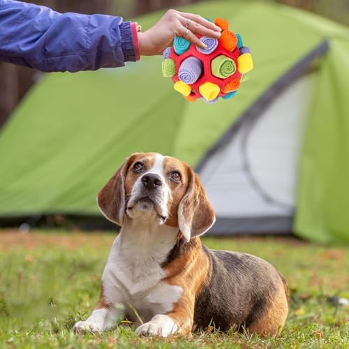 Colorful Snuffle Ball Toy for Small to Medium Dogs