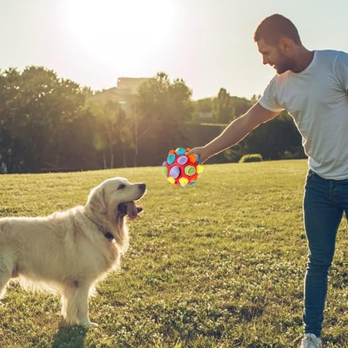 Colorful Snuffle Ball Toy for Small to Medium Dogs