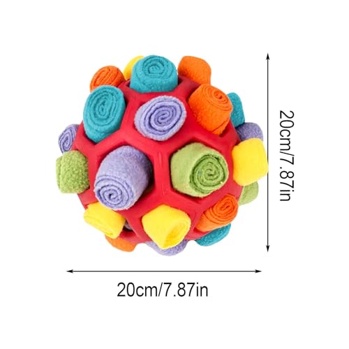 Colorful Snuffle Ball Toy for Small to Medium Dogs