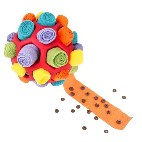 Colorful Snuffle Ball Toy for Small to Medium Dogs