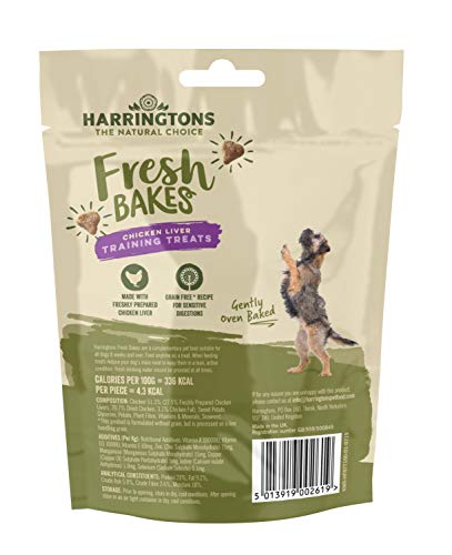 Harringtons Chicken Liver Dog Training Treats, 100g (Pack of 9)