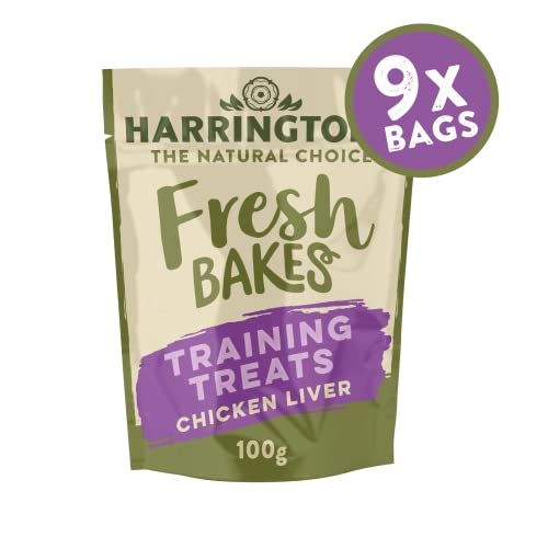 Harringtons Chicken Liver Dog Training Treats, 100g (Pack of 9)