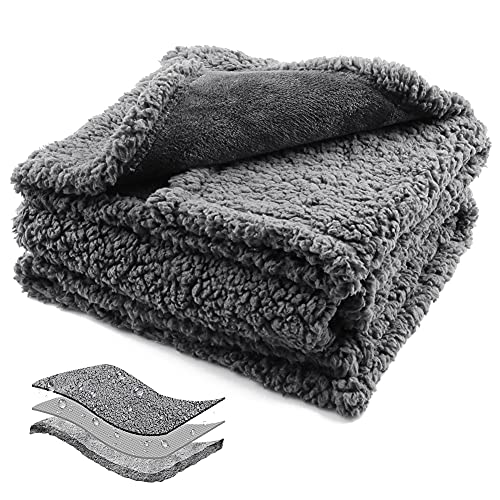 Waterproof Reversible Sherpa Fleece Dog Blanket