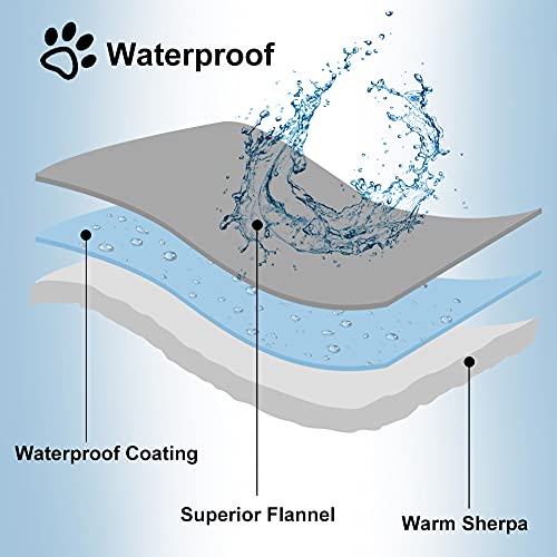 Waterproof Reversible Sherpa Fleece Dog Blanket
