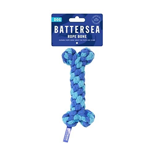 Blue Rope Bone Dental Chew Toy for Dogs