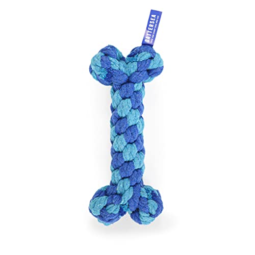 Blue Rope Bone Dental Chew Toy for Dogs