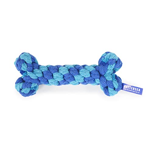Blue Rope Bone Dental Chew Toy for Dogs