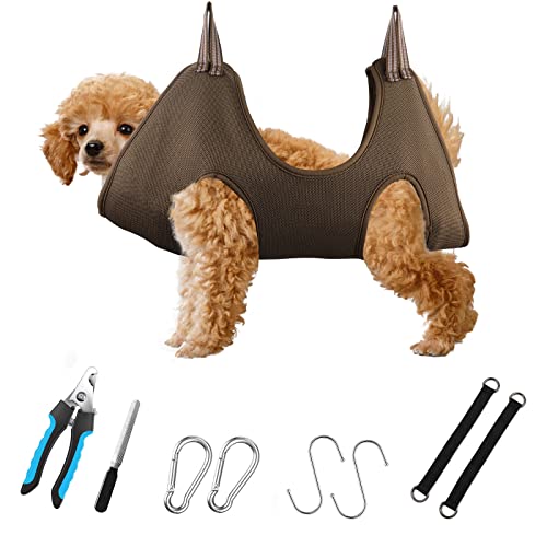Small Dog Grooming Hammock - Pet Nail Trimming