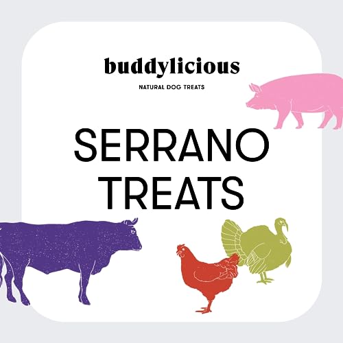 Buddylicious Serrano Dog Treats | Hypoallergenic & High Meat