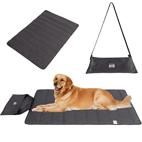 Portable Outdoor Dog Blanket Mat - Waterproof Reversible Bed