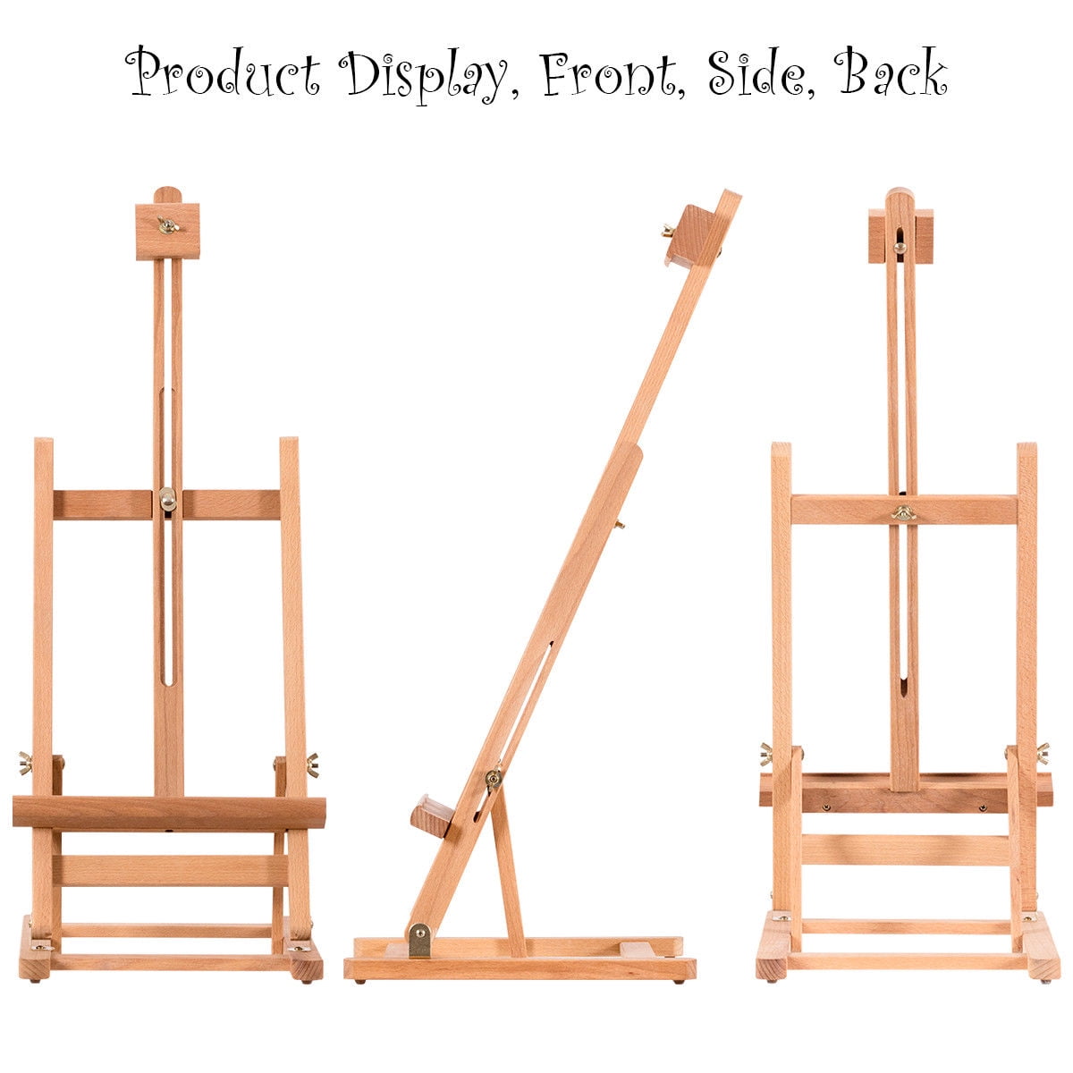 Adjustable Wood Tabletop Painting Easel